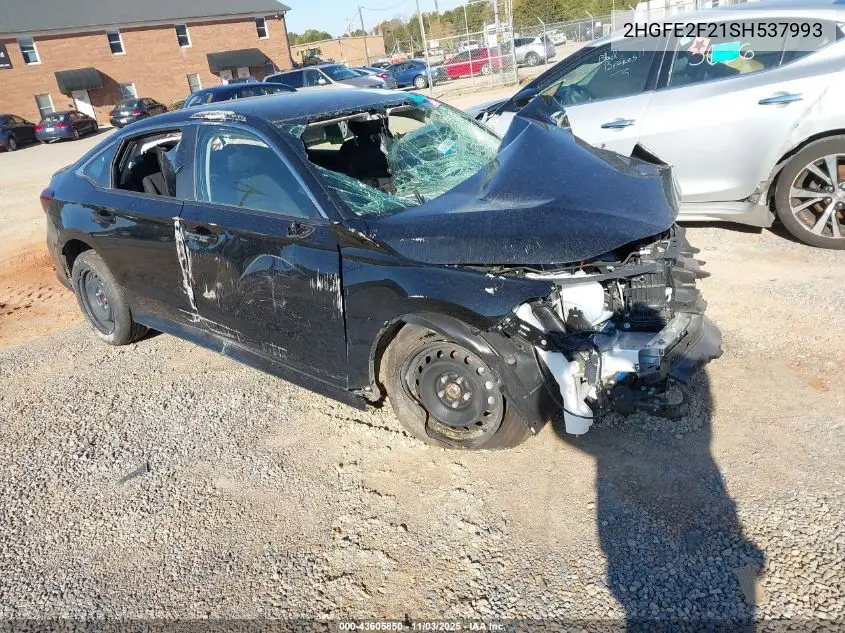 2HGFE2F21SH537993 2025 Honda Civic Lx