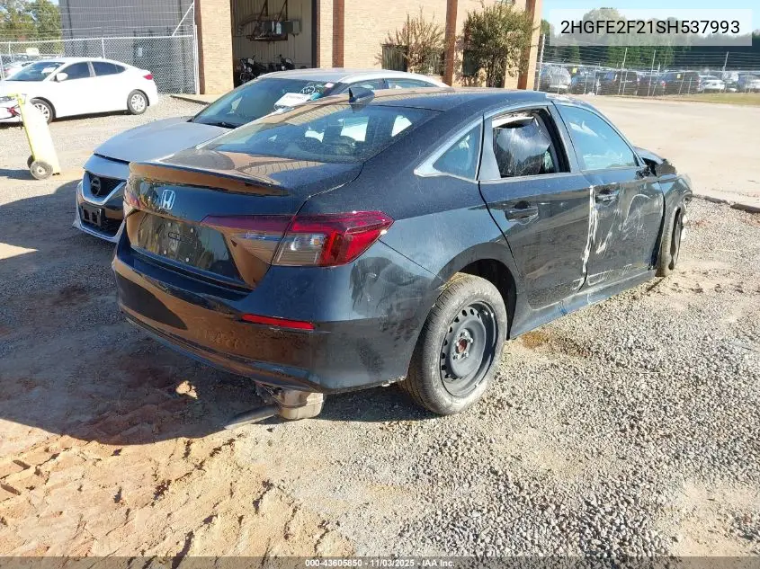 2HGFE2F21SH537993 2025 Honda Civic Lx