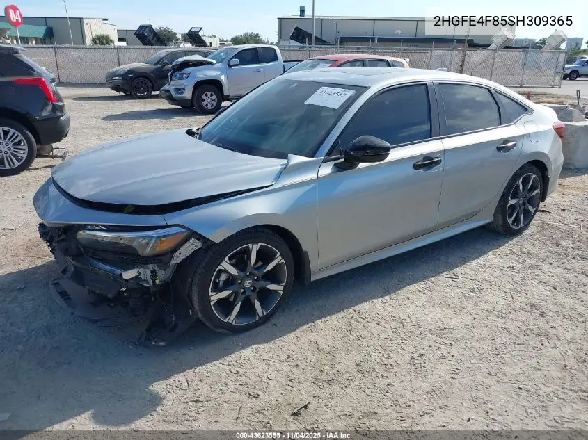 2HGFE4F85SH309365 2025 Honda Civic Hybrid Sport/Sport Touring
