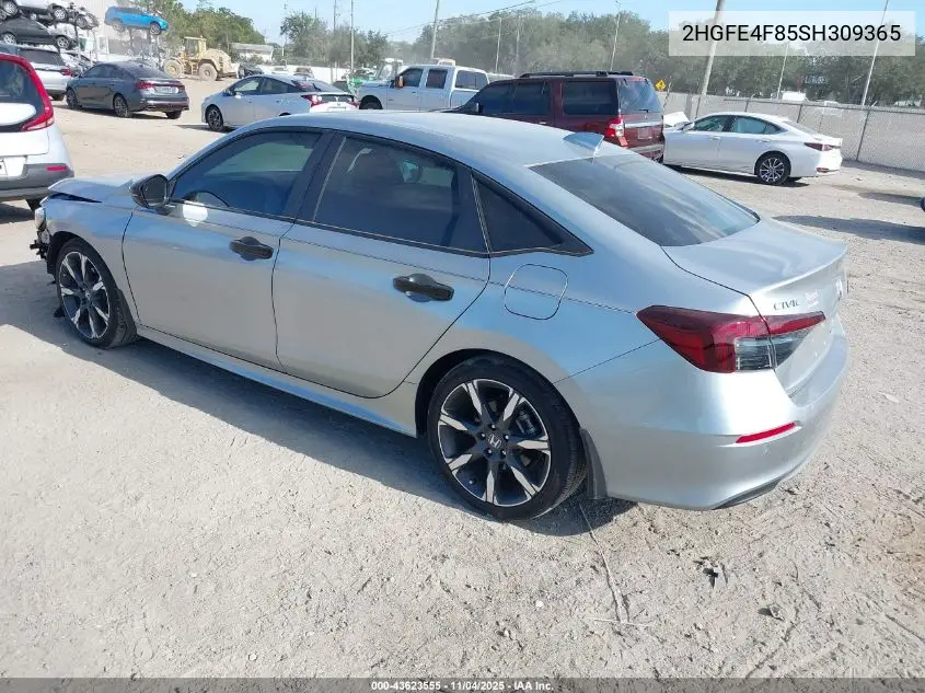 2HGFE4F85SH309365 2025 Honda Civic Hybrid Sport/Sport Touring