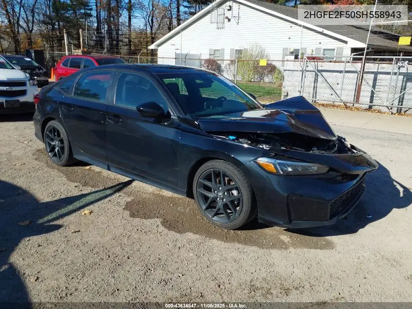 2HGFE2F50SH558943 2025 Honda Civic Sport