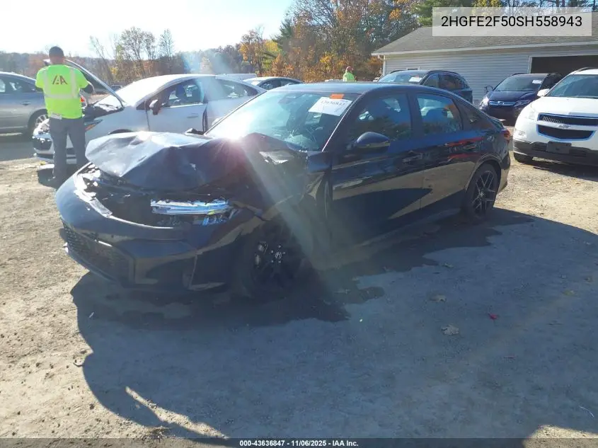 2HGFE2F50SH558943 2025 Honda Civic Sport