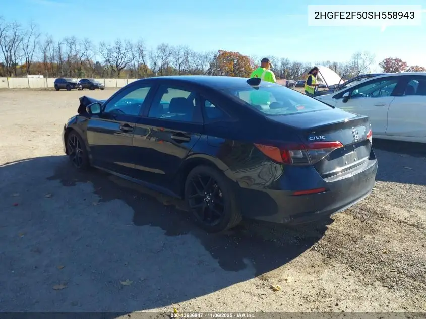 2HGFE2F50SH558943 2025 Honda Civic Sport