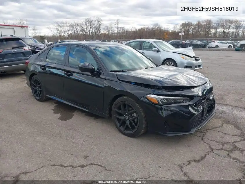 2HGFE2F59SH518019 2025 Honda Civic Sport