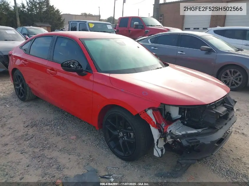 2HGFE2F52SH502566 2025 Honda Civic Sport