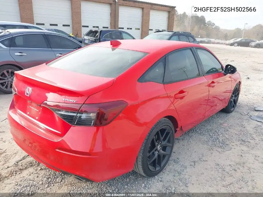 2HGFE2F52SH502566 2025 Honda Civic Sport