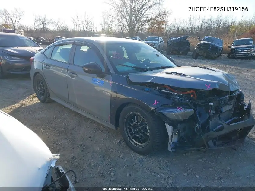 2HGFE4F82SH319156 2025 Honda Civic Hybrid Sport/Sport Touring
