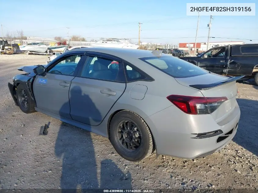 2HGFE4F82SH319156 2025 Honda Civic Hybrid Sport/Sport Touring