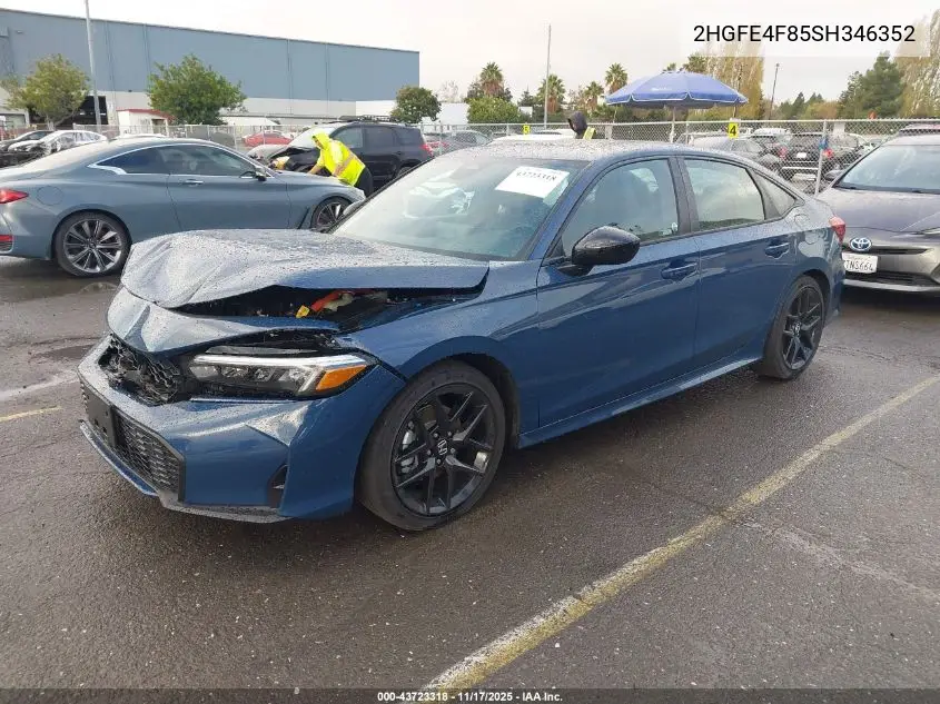 2HGFE4F85SH346352 2025 Honda Civic Hybrid Sport/Sport Touring