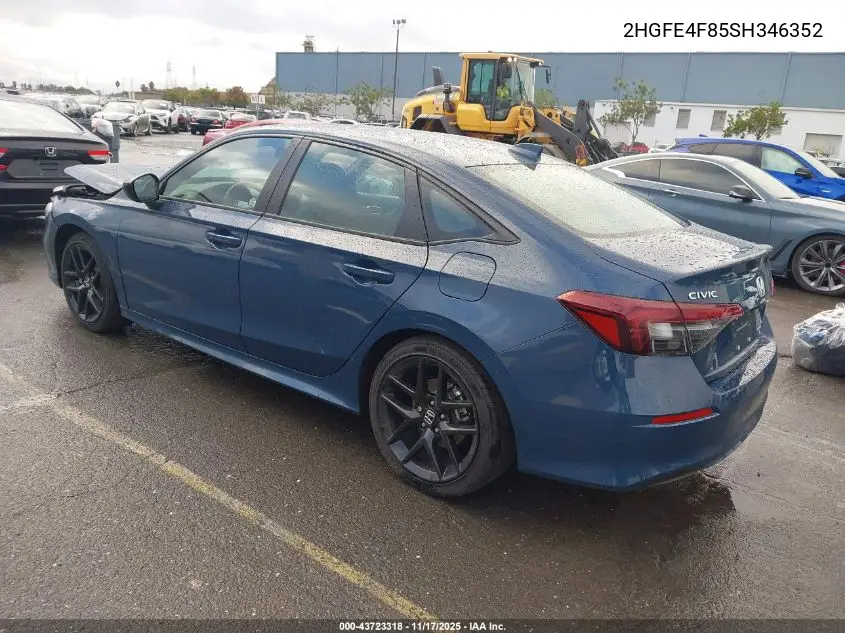 2HGFE4F85SH346352 2025 Honda Civic Hybrid Sport/Sport Touring