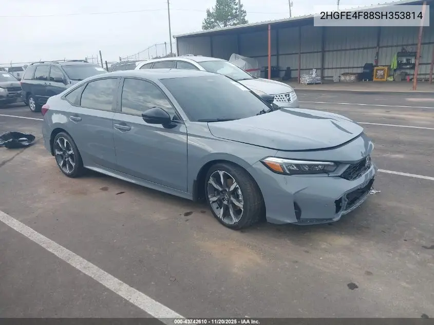 2HGFE4F88SH353814 2025 Honda Civic Hybrid Sport/Sport Touring