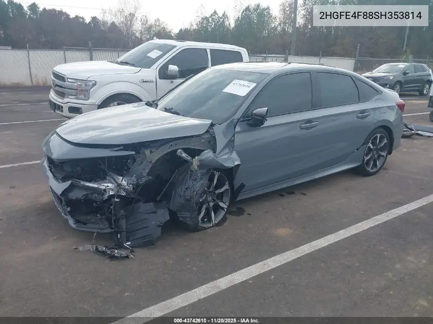 2HGFE4F88SH353814 2025 Honda Civic Hybrid Sport/Sport Touring