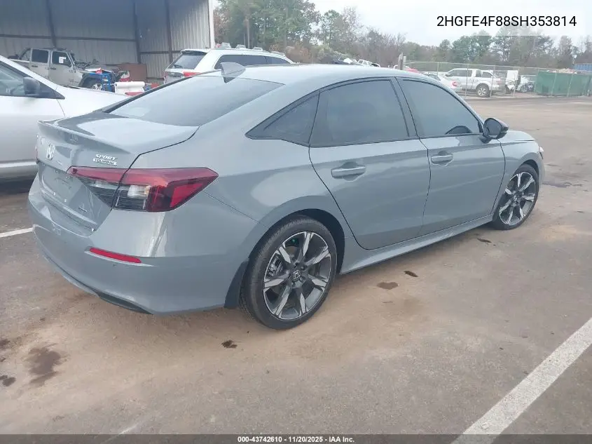 2HGFE4F88SH353814 2025 Honda Civic Hybrid Sport/Sport Touring