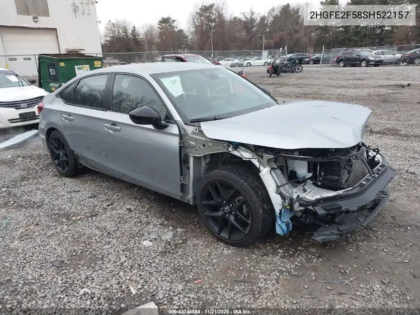 2HGFE2F58SH522157 2025 Honda Civic Sport