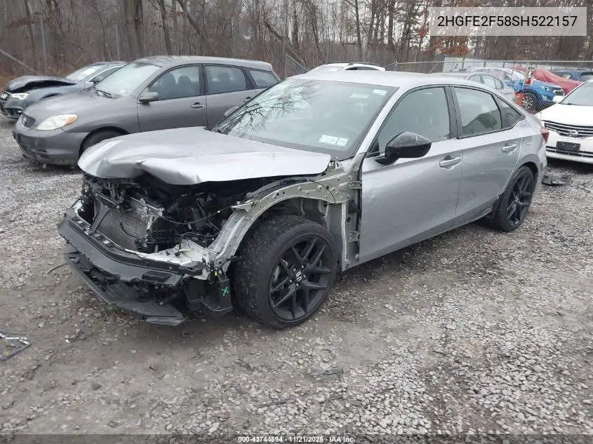 2HGFE2F58SH522157 2025 Honda Civic Sport