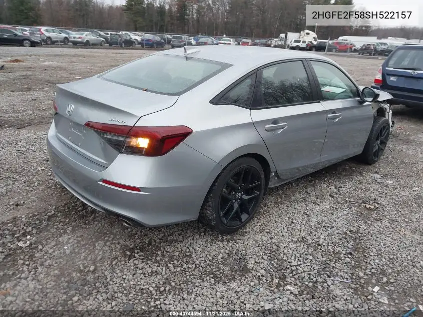 2HGFE2F58SH522157 2025 Honda Civic Sport