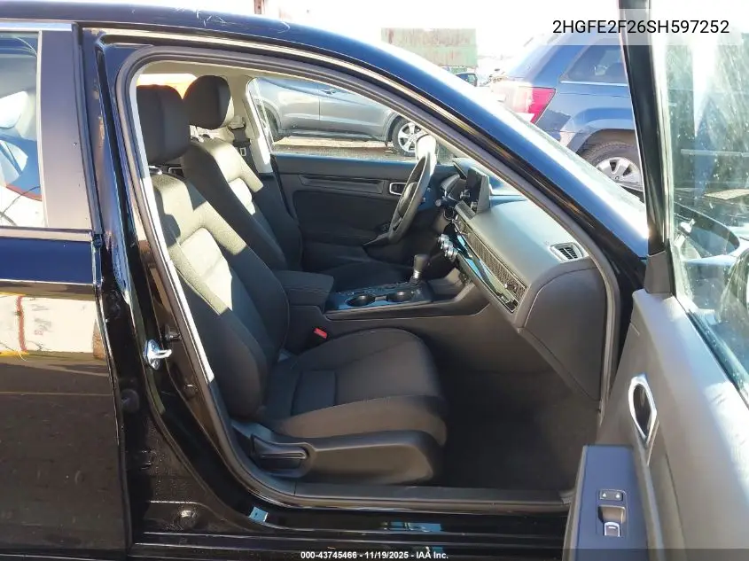 2HGFE2F26SH597252 2025 Honda Civic Lx