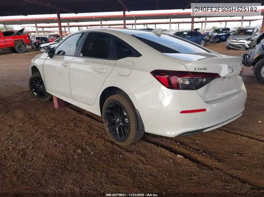 2HGFE2F50SH525182 2025 Honda Civic Sport