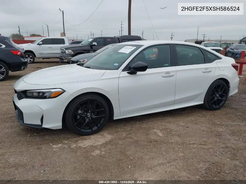 2HGFE2F5XSH586524 2025 Honda Civic Sport