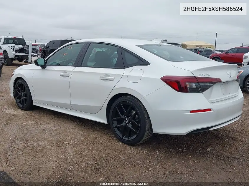 2HGFE2F5XSH586524 2025 Honda Civic Sport