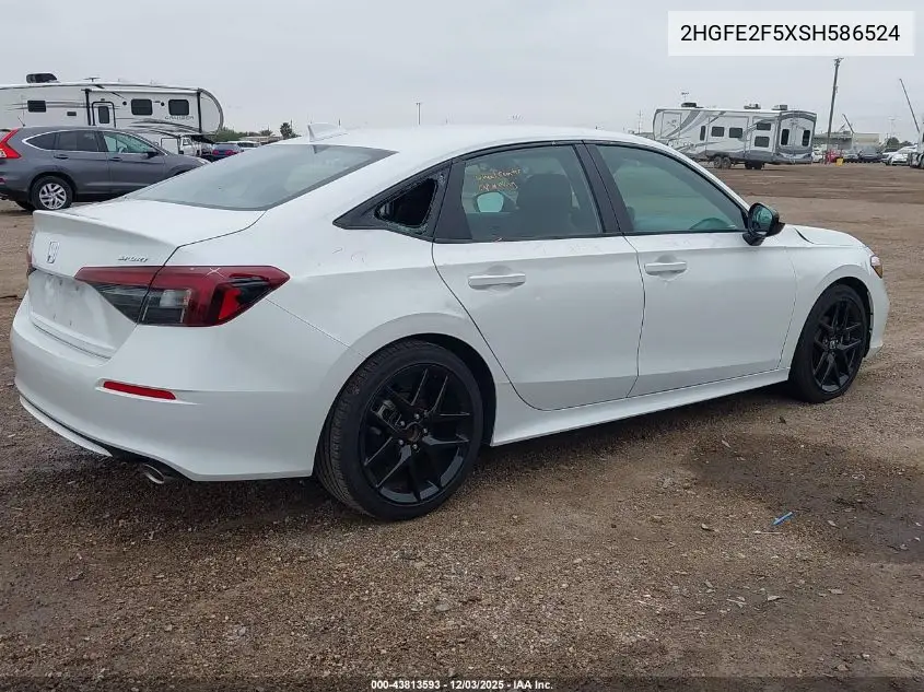 2HGFE2F5XSH586524 2025 Honda Civic Sport