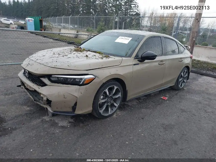 19XFL4H92SE002113 2025 Honda Civic Hybrid Sport Touring
