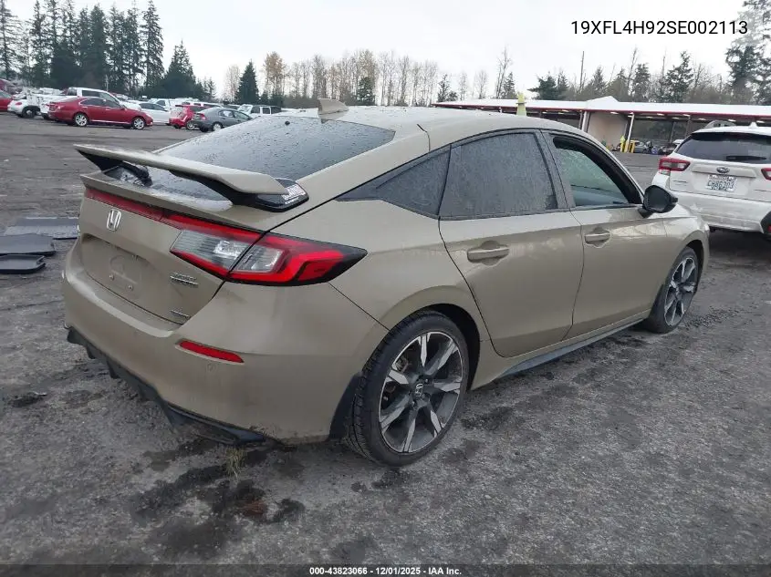 19XFL4H92SE002113 2025 Honda Civic Hybrid Sport Touring