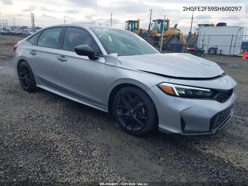 2HGFE2F59SH600297 2025 Honda Civic Sport