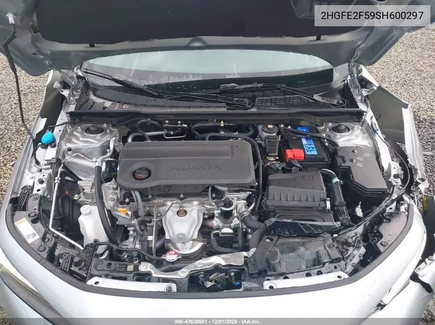 2HGFE2F59SH600297 2025 Honda Civic Sport