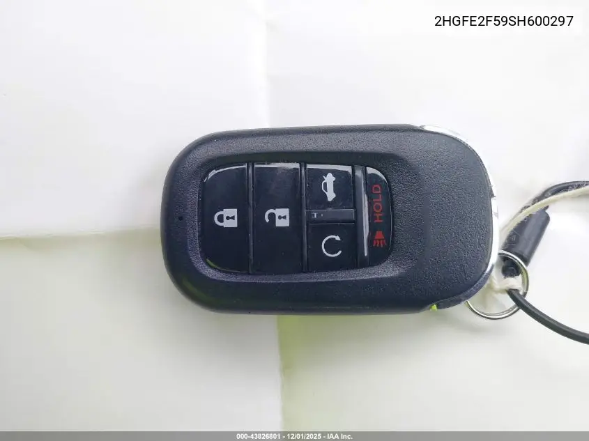 2HGFE2F59SH600297 2025 Honda Civic Sport