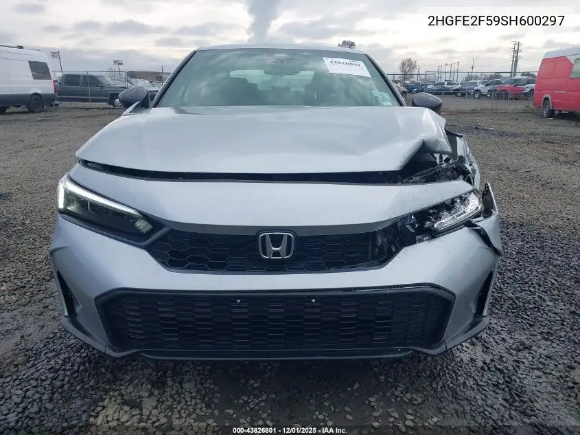2HGFE2F59SH600297 2025 Honda Civic Sport