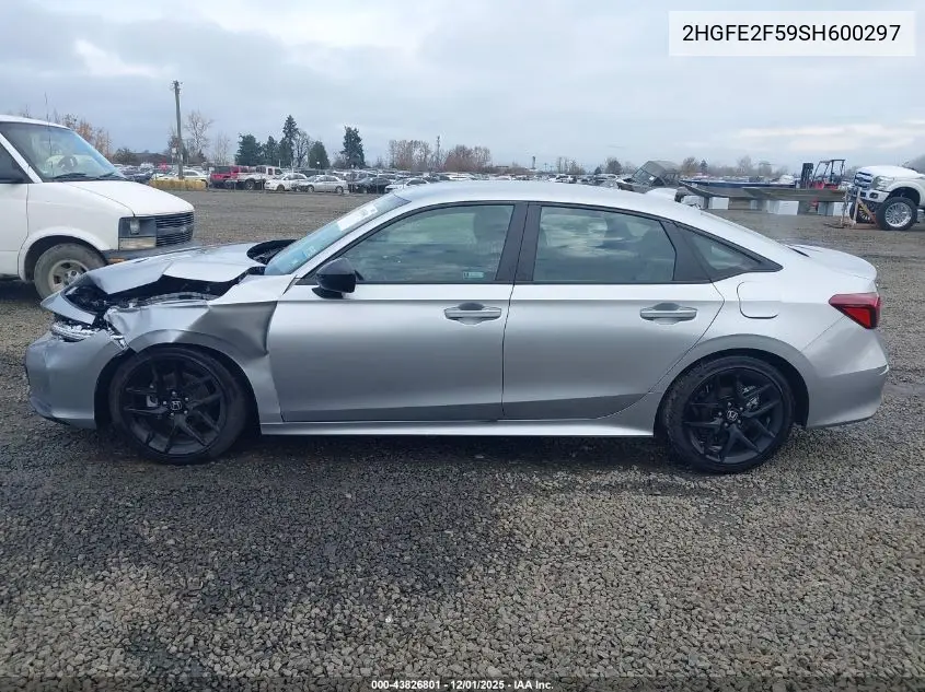 2HGFE2F59SH600297 2025 Honda Civic Sport