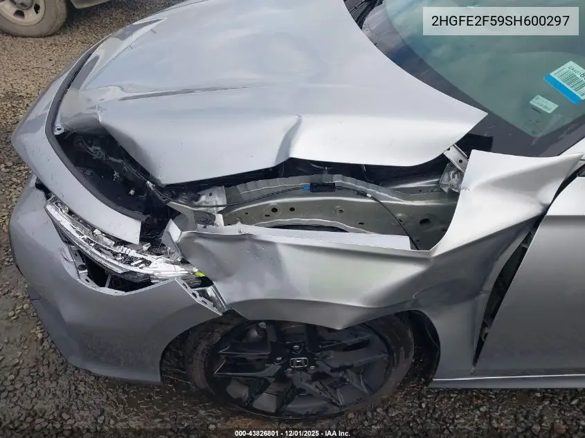 2HGFE2F59SH600297 2025 Honda Civic Sport