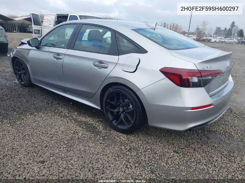 2HGFE2F59SH600297 2025 Honda Civic Sport