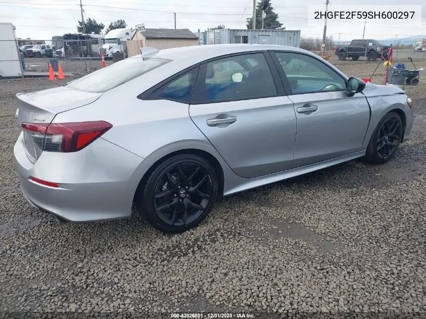 2HGFE2F59SH600297 2025 Honda Civic Sport