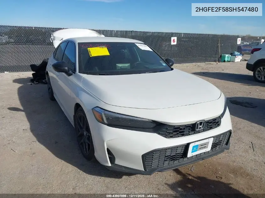 2HGFE2F58SH547480 2025 Honda Civic Sport