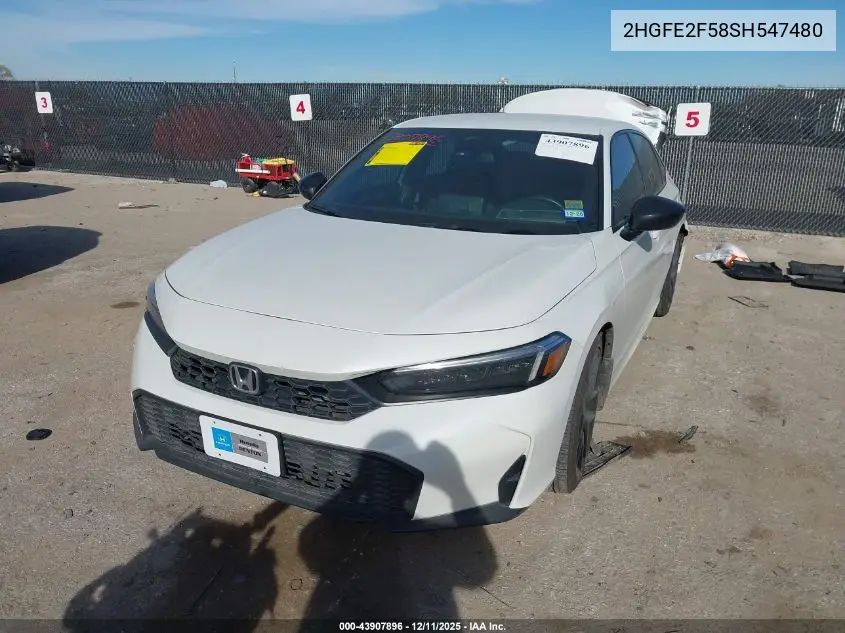 2HGFE2F58SH547480 2025 Honda Civic Sport
