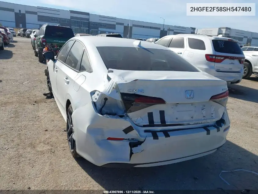 2HGFE2F58SH547480 2025 Honda Civic Sport