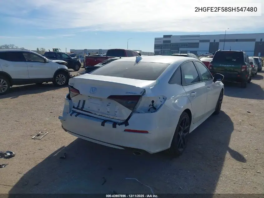 2HGFE2F58SH547480 2025 Honda Civic Sport