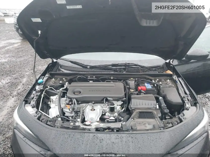 2HGFE2F20SH601005 2025 Honda Civic Lx