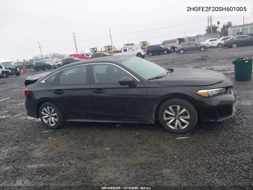 2HGFE2F20SH601005 2025 Honda Civic Lx