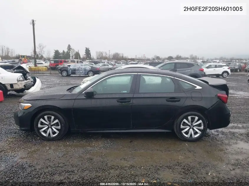 2HGFE2F20SH601005 2025 Honda Civic Lx