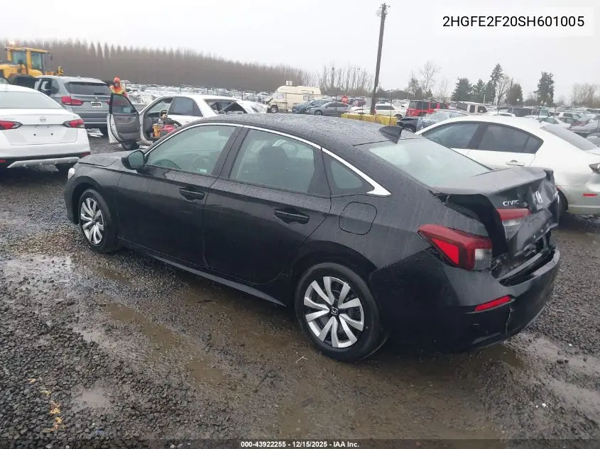2HGFE2F20SH601005 2025 Honda Civic Lx