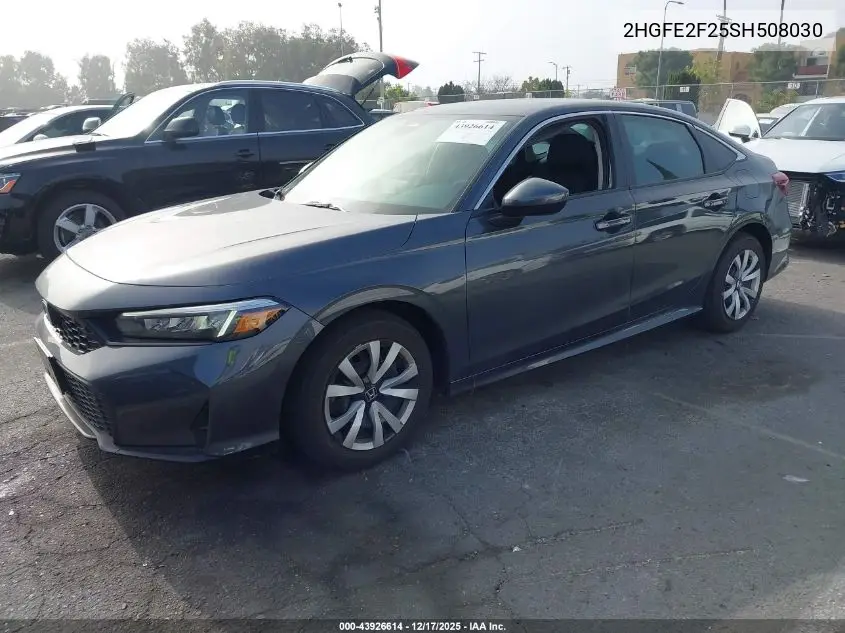 2HGFE2F25SH508030 2025 Honda Civic Lx