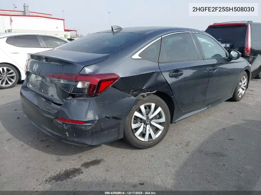 2HGFE2F25SH508030 2025 Honda Civic Lx