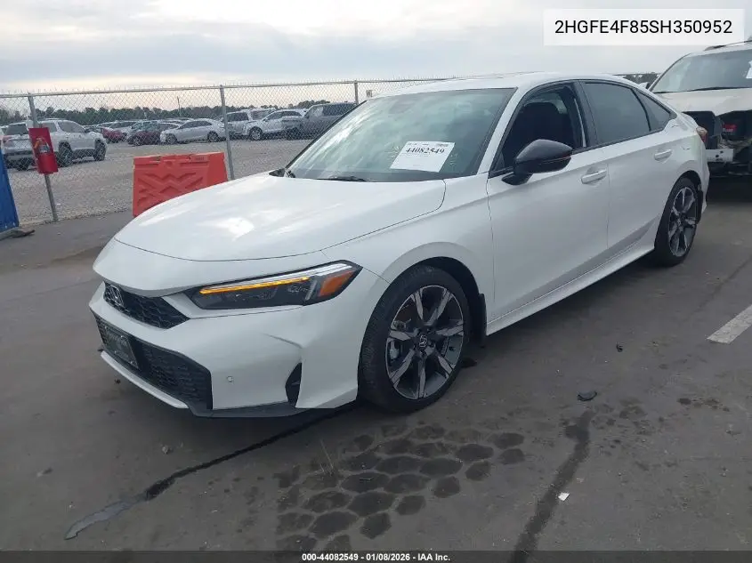 2HGFE4F85SH350952 2025 Honda Civic Hybrid Sport/Sport Touring