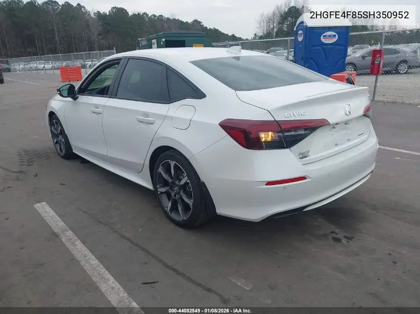 2HGFE4F85SH350952 2025 Honda Civic Hybrid Sport/Sport Touring