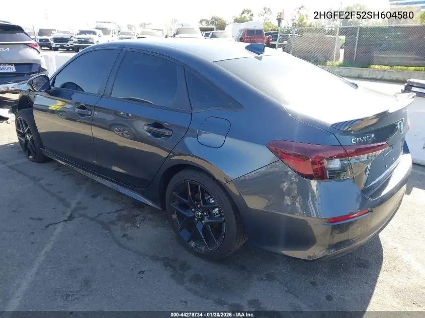 2HGFE2F52SH604580 2025 Honda Civic Sport