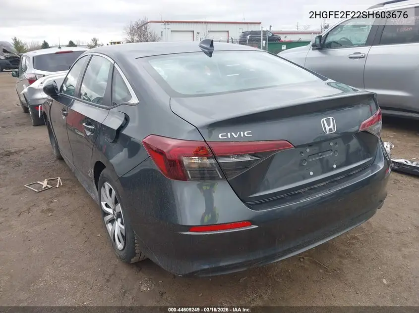 2HGFE2F22SH603676 2025 Honda Civic Lx