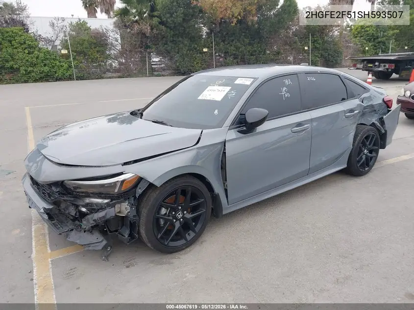 2HGFE2F51SH593507 2025 Honda Civic Sport